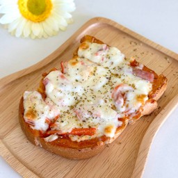 ปังแผ่นพิซซ่าแฮมปูอัดชีส