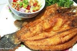 Deep Fried Sea Bass With Fish Sauce
