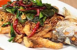 Deep Fried Sea Bass With Thai Herb