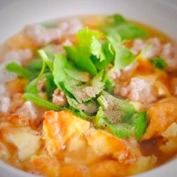 ต้มจืดไข่น้ำไก่สับ