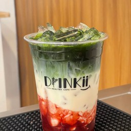 สตรอเบอรี่ชาเขียวนมสด