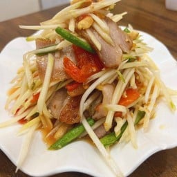 ตำคอหมูย่าง(ตำไทย)