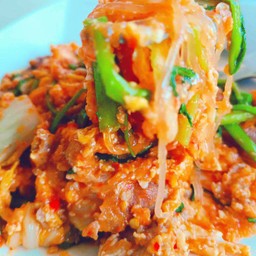 สุกี้แห้งไก่
