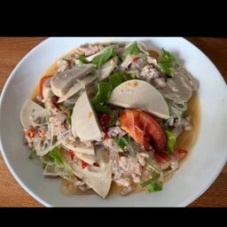 ยำวุ้นเส้นหมูยอหมูสับ