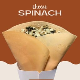 เครปผักโขมมอซเซเรล่าชีส