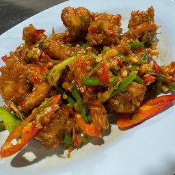 กุ้งคั่วพริก