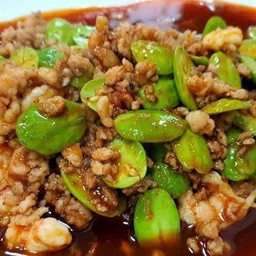 เนื้อสับผัดสะตอ