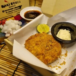 แฮมเบิร์กชุบเกล็ดขนมปังทอดสไตล์ญี่ปุ่น