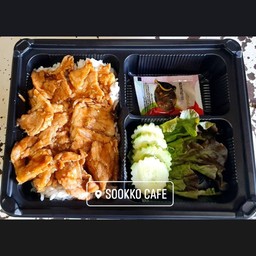 หมูผัดมันหอยราดข้าว