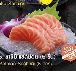 ซาซิมิ แซลมอน 5 ชิ้น