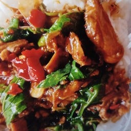 ข้าวกะเพราเป็ด( ขายดี )