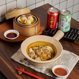 ชุดโซโล่ก็แฮ้ปปี้ (สุกี้เฮียหนวด + ขนมจีบกุ้ง + เครื่องดื่มสดชื่น)