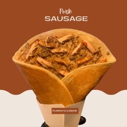 เครปหมูสับใส้กรอก