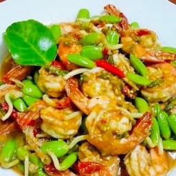 พริกแกงกุ้งลูกเหรียง