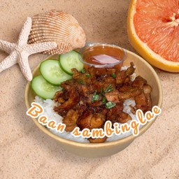 ข้าวหมูกระเทียม