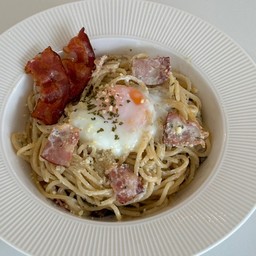 สปาเกตตี้ คาโบนาร่า ไข่ออนเซ็น