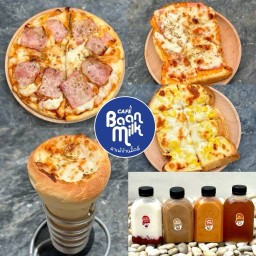 พิซซ่า ปังปิ้ง เบเกอรี่ กรีกโยเกิร์ต | CAFE BAAN MILK