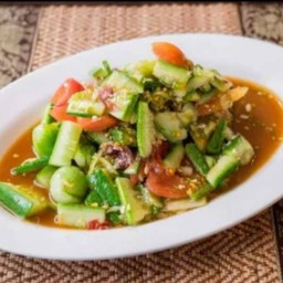 [ส้มตำเจ้เก๋ครกแตกซีฟู้ด] ตำแตง