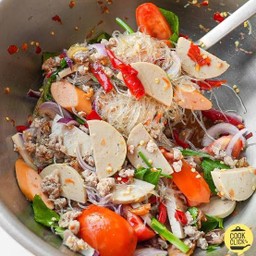 ยำวุ้นเส้นหมูสับ