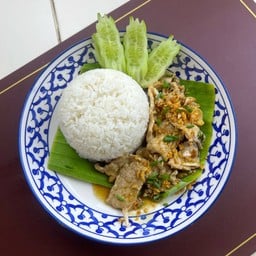 ข้าวหมูกระเทียม