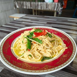 สปาเก็ตตี้เขียวหวานไก่