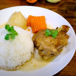 ข้าวไก่อบ สะโพกเต็ม