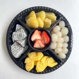 ผลไม้รวม 5 อย่างเซ็ต 4 (กล่องกลม) - 5 Mixed Fruits set 4 (rounded)