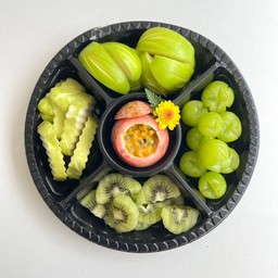 ผลไม้รวม 5 อย่างเซ็ต 5 (กล่องกลม) - 5 Mixed Fruits set 5 (rounded)