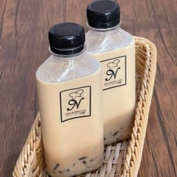 Milk tea with brown sugar jelly