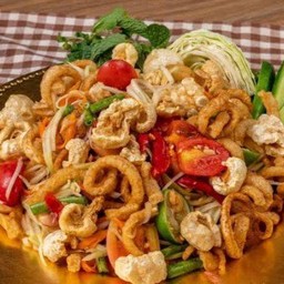 ส้มตำแคปหมู