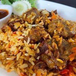 ข้าวหมกสามสีเนื้อ