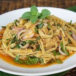 [ส้มตำเจ้เก๋ครกแตกซีฟู้ด] ซุปหน่อไม้