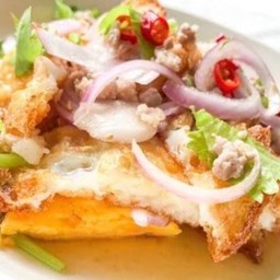 ยำไข่ดาวหมูสับ