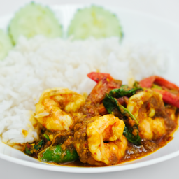 ข้าวราดผัดพริกแกงใต้