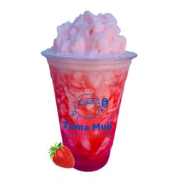 นมสดสตรอว์เบอร์รี่ปั่น