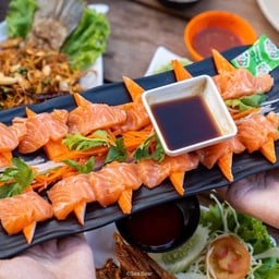 ปูอัด+แซลม่อน ซาซิมิ