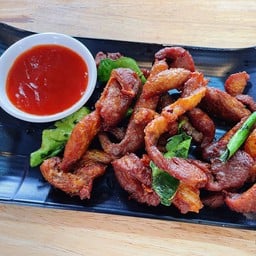 หมูทอดแดดเดียว