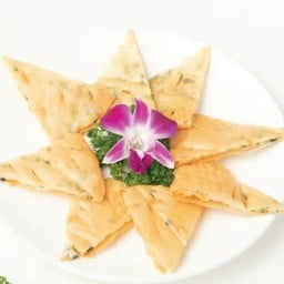 แพนเค้กต้นหอมซีฟู้ด