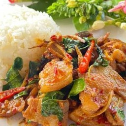 ผัดฉ่า หมูชิ้น