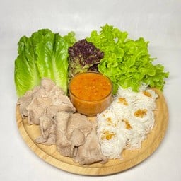 เมี่ยงสันคอหมูสไลค์