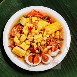 ตำข้าวโพดไข่เค็ม