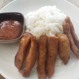 ข้าวหมูแดดเดียว