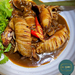 *หมึกไข่ผัดหวานเค็ม