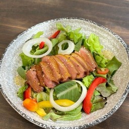 สลัดอกเป็ดซอสส้ม Roast Duck Breast Salad With Orange Sauce