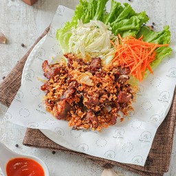 หมูทอดกระเทียม