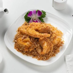 กุ้งผัดกระเทียมและเนย (M)