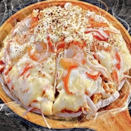 พิซซ่ากุ้ง+ปูอัดชีสซ่า