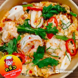 ข้่าวไข่ข้น ต้มยำ กุ้ง