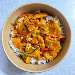 ข้าวราดแพนงหมู