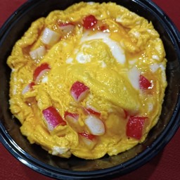 ไข่ข้นหน้าปูอัด ไข่2ฟอง